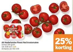 Albert Heijn AH Nederlandse Finest Red trostomaten aanbieding