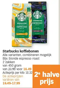 Albert Heijn Starbucks koffiebonen aanbieding