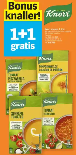 Albert Heijn Knorr soepen 1 liter aanbieding