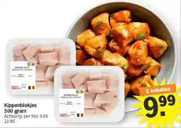 Albert Heijn Kippenblokjes 500 gram aanbieding
