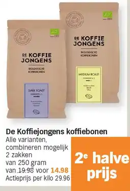 Albert Heijn De Koffiejongens koffiebonen aanbieding