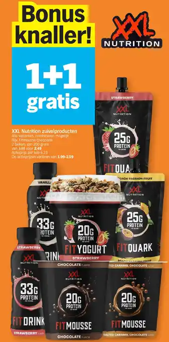 Albert Heijn XXL Nutrition zuivelproducten aanbieding