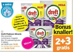 Albert Heijn Dreft Platinum Miracle aanbieding