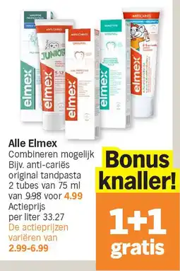 Albert Heijn Alle Elmex aanbieding