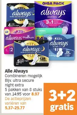 Albert Heijn Alle Always aanbieding