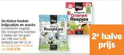 Albert Heijn De Kleine Keuken knijpzakjes en snacks aanbieding
