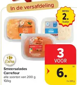 Carrefour Smeersalades Carrefour aanbieding