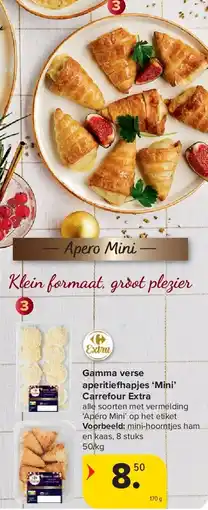Carrefour Gamma verse aperitie apjes ‘Mini’ Carrefour Extra aanbieding