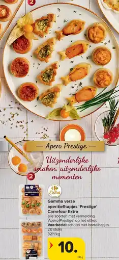 Carrefour Gamma verse aperitie apjes ‘Prestige’ Carrefour Extra aanbieding