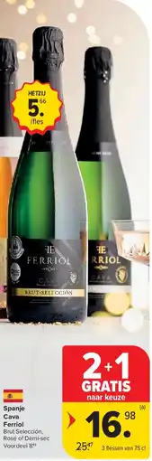 Carrefour Spanje Cava Ferriol aanbieding