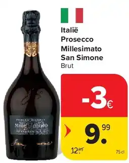 Carrefour Italië Prosecco Millesimato San Simone aanbieding