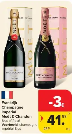 Carrefour Frankrijk Champagne Impérial Moët & Chandon aanbieding