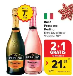 Carrefour Italië Prosecco Perlino aanbieding