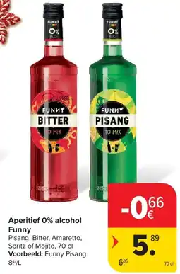 Carrefour Aperitief 0% alcohol Funny aanbieding