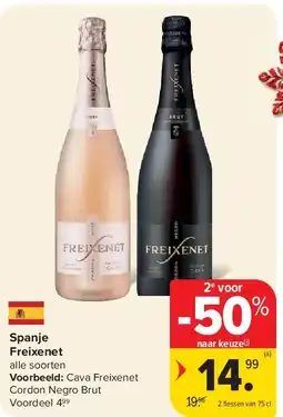 Carrefour Spanje Freixenet aanbieding
