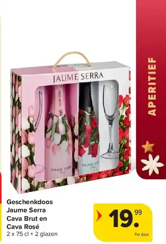 Geschenkdoos Jaume Serra Cava Brut en Cava Rosé