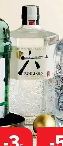 Carrefour Japanse gin Roku aanbieding