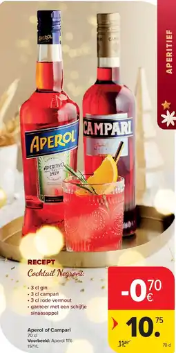 Carrefour Aperol of Campari aanbieding
