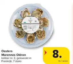 Carrefour Oesters Marennes Oléron aanbieding