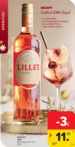 Carrefour Aperitief Lillet aanbieding