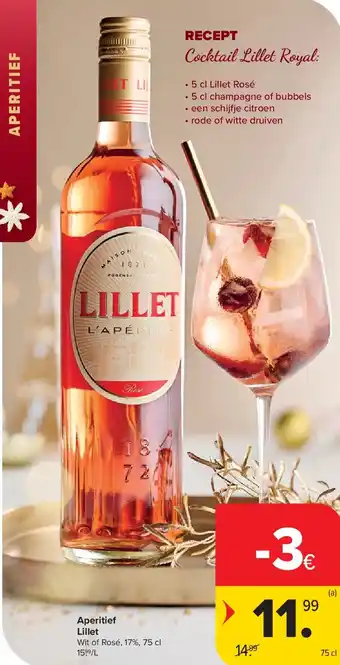 Carrefour Aperitief Lillet aanbieding