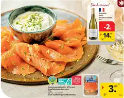Carrefour Noorse gerookte zalm -25% zout Kwaliteitsketen Carrefour aanbieding