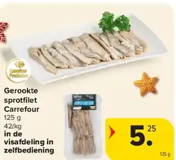 Carrefour Gerookte sprotfi let Carrefour aanbieding