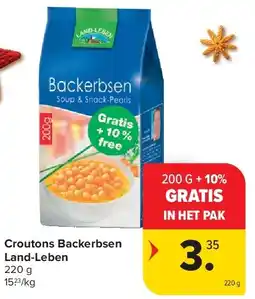 Carrefour Croutons Backerbsen Land-Leben aanbieding