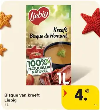 Carrefour Bisque van kreeft Liebig aanbieding