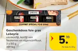 Carrefour Geschenkdoos foie gras Labeyrie aanbieding