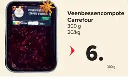 Carrefour Veenbessencompote Carrefour aanbieding