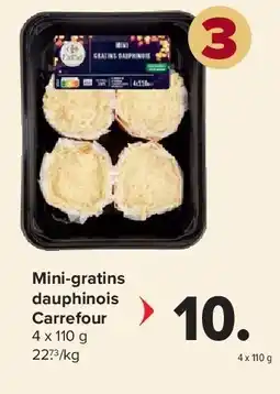 Carrefour Mini-gratins dauphinois Carrefour aanbieding