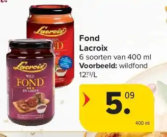 Carrefour Fond Lacroix aanbieding