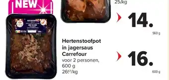 Carrefour Hertenstoofpot in jagersaus Carrefour aanbieding