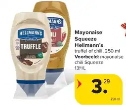 Carrefour Mayonaise Squeeze Hellmann’s aanbieding