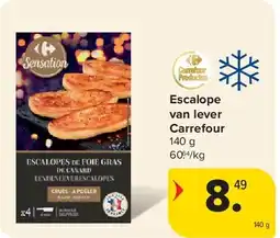 Carrefour Escalope van lever Carrefour aanbieding