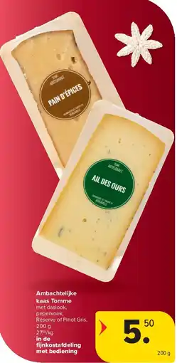 Carrefour Ambachtelijke kaas Tomme aanbieding