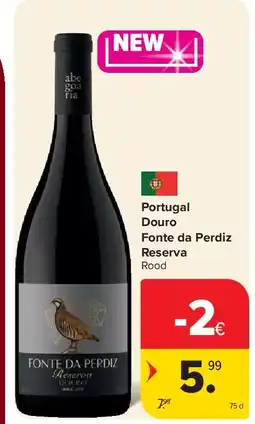 Carrefour Portugal Douro Fonte da Perdiz Reserva aanbieding