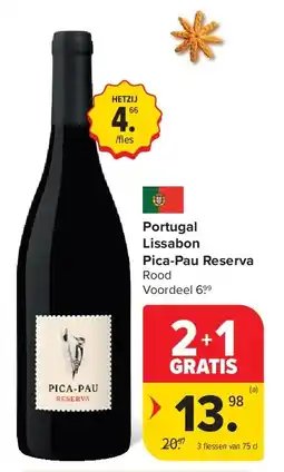 Carrefour Portugal Lissabon Pica-Pau Reserva aanbieding