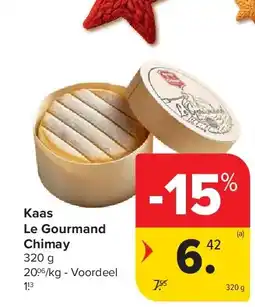 Carrefour Kaas Le Gourmand Chimay aanbieding