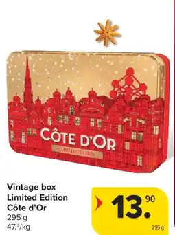 Carrefour Vintage box Limited Edition Côte d’Or aanbieding