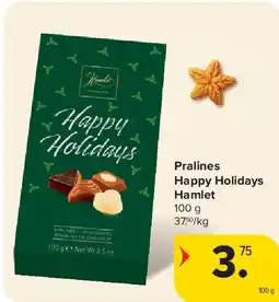 Carrefour Pralines Happy Holidays Hamlet aanbieding