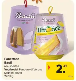 Carrefour Panettone Bauli aanbieding