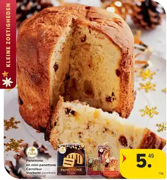 Carrefour Panettone en mini-panettone Carrefour aanbieding