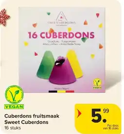 Carrefour Cuberdons fruitsmaak Sweet Cuberdons aanbieding