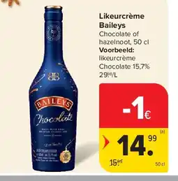 Carrefour Likeurcrème Baileys aanbieding