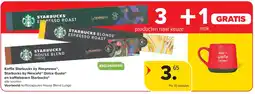 Carrefour Koffie Starbucks by Nespresso , Starbucks by Nescafé Dolce Gusto en koffiebonen Starbucks aanbieding