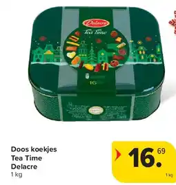 Carrefour Doos koekjes Tea Time Delacre aanbieding