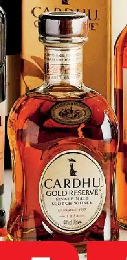 Carrefour Whisky Gold Reserve Cardhu aanbieding