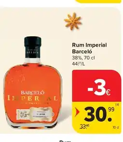 Carrefour Rum Imperial Barceló aanbieding